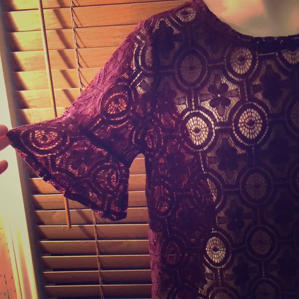 Plum LOFT top